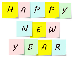 Happy New Year Sticky Notes