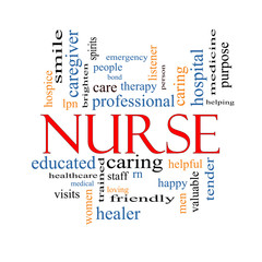 Nurse Word Cloud Concept - 46578637