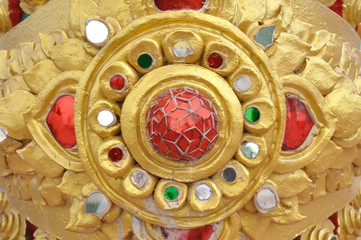 flower pattern in traditional Thai style