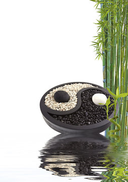 yin yang bambou bien-&ecirc;tre