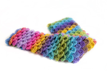 crocheted scarf