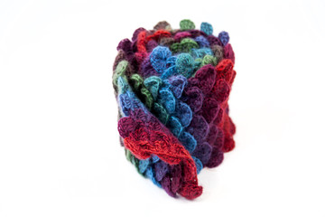 crocheted scarf