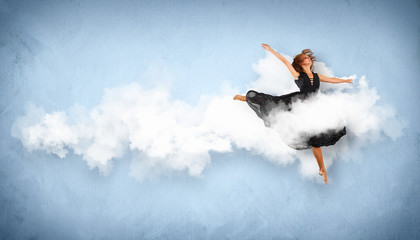 Modern style dancer posing