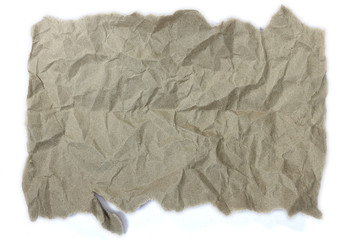 Obraz premium brown crumpled paper