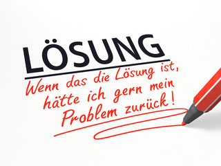 Stift- & Schriftserie: Bitte das Problem zurück!