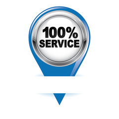 100% SERVICE ICON