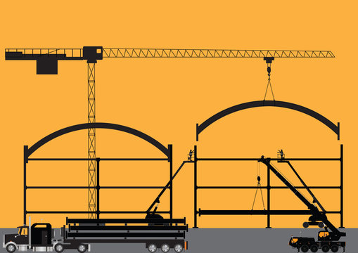 Construction Site Silhouette