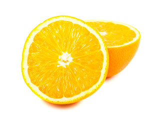 Sliced ripe orange fruit