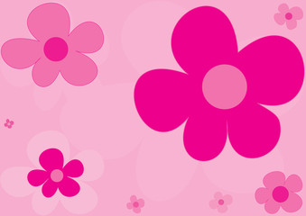 Background of pink flowers