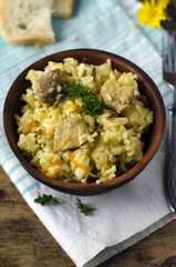 Pilaf with meat