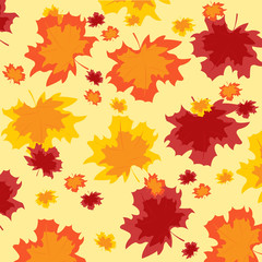 Naklejka na ściany i meble Background from autumn sheet