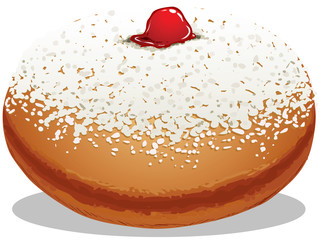 Sufganiyah Hanukkah Donut - 46591241