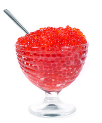 Fresh red caviar