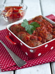 Meatballs with tomato sauce