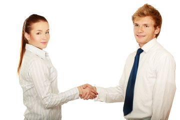 Businesspeople shaking hands