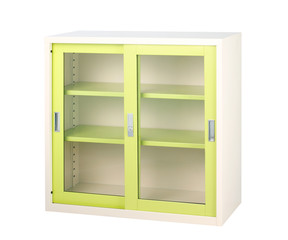 Clear glass doors steel furniture for storages documents files