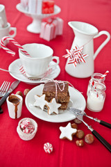 Chocolate cake and Christmas cookies