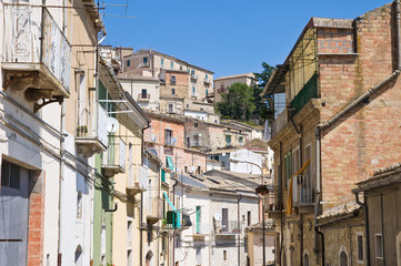 Panoramic view of Sant'Agata di Puglia. Puglia. Italy.