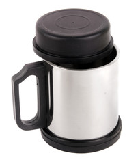 Thermal mug isolated on white