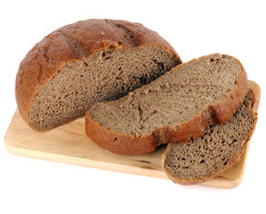 Bread from rye and wheat flour of a rough grinding