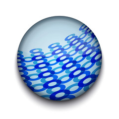 Vector abstract circle app icon on white background. Eps10