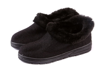 Men's Winter fur boots on white
