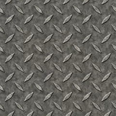 Photo sur Plexiglas Métal Motif en métal de plaque de diamant