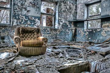 Interior ruins