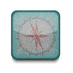 Vector compass icon. Eps10. Easy to edit
