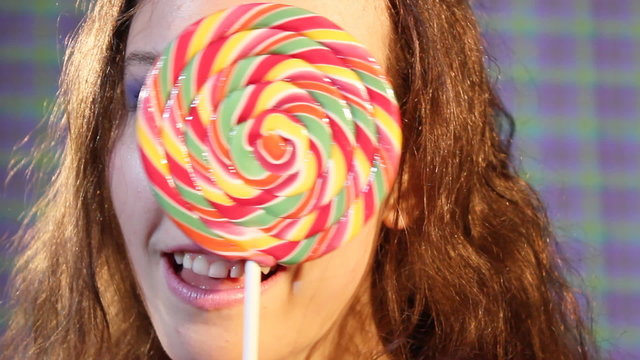 girl with  lollipop