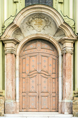Entrance of church