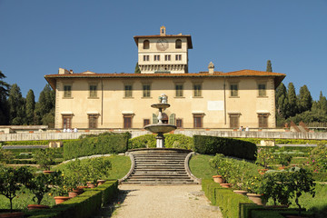The Medici Villa of Petraia and  Italian style garden,