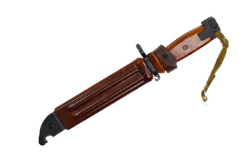 Bayonet in scabbard