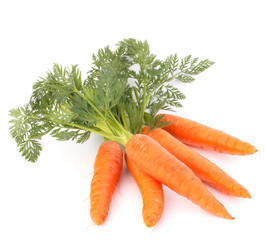 Carrot vegetable with leaves