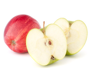 Red and green apple