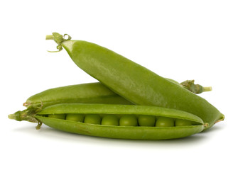 Fresh green pea pod