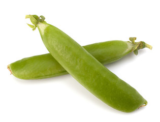 Fresh green pea pod