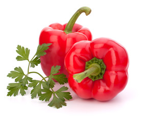 red pepper isolated on white background