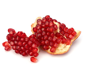 Ripe pomegranate piece