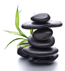 Zen pebbles balance. Spa and healthcare concept.