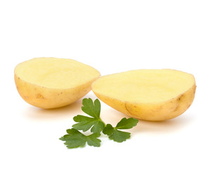 New potato and green parsley
