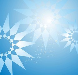 blue star background