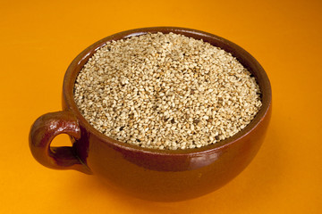 Sesame on orange