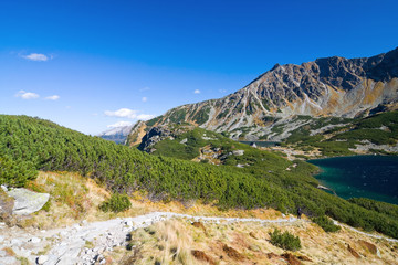 Summer in 5 lakes valley in High Tatra Mountains