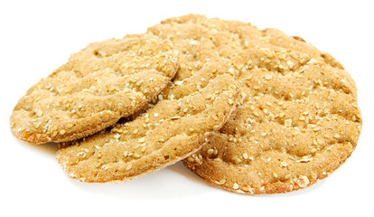 tasty crispbread isolated on white