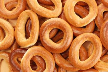 tasty bagels, close up