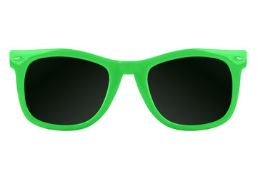 Women's green sunglasses