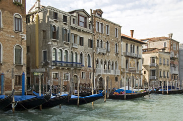 Obraz na płótnie Canvas Gondolas in Venice