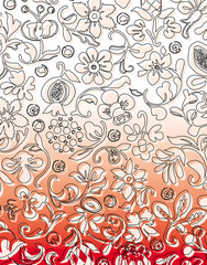 植物模様のパターン