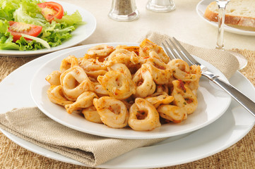 Toretllini with roasted tomato pesto
